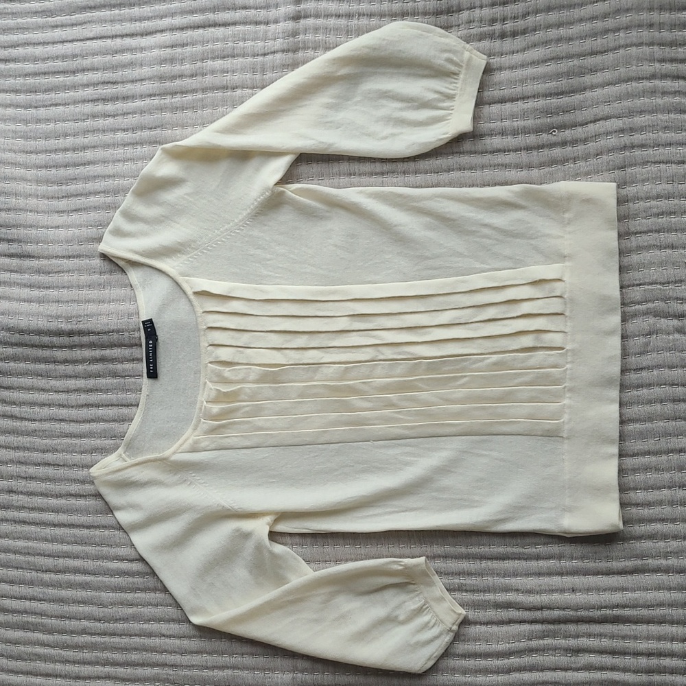 The Limited pleated sweater